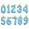 40 Inch Blue Number 10 Balloons for Birthdays, 10th Birthday Decorations for Boys Girls, 10th Birthday Party Supplies. (10)