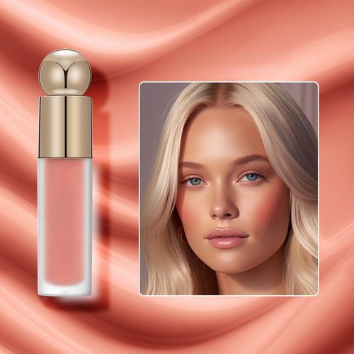 BEAUTY GLAZED Waterproof Matte Liquid Blush Stick Lightweight Cream Blush Moisturising Easy to apply Liquid Blush Multi-purpose Eyes lips Face Beauty Blush # 101
