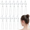 12 PCS Wedding Hair Clips, Bride Pearl Hair Pins Bridal Rhinestone Hair Pieces Vintage Bridal Wedding Hair Pins Pearl Crystal Hair Accessories for Bride Bridesmaids Girls