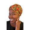 SWIG Swim Turban - Chic Dashiki Kente, Waterproof Non-Slip Snug, Easy Grab n You Go, Chlorine Saltwater UV Defense, Natural Hair Protection Cap & Bonus Waterproof Travel Tote Beach Bag w/Strap Buckle