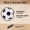 INPODAK Soccer Ball for Kids Size 3 Classic Soccer Ball Toddler Soccer Ball Children Sports Ball with Hand Pump