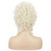 karlery Women Short White Blonde Curly Wig Queen Wig Colonial Wig Halloween Party Costume Wig