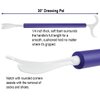 4-in-1 Dressing Stick - 30" Dressing Pal. Long Handled Shoe Horn, Reach Hook, Sock and Shoe Remover. Full Length Cushioned Grip Mobility Aid for Seniors, Elderly, Disabled, Post Surgery Rehab.