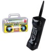 2PCS Inflatable Boombox and Mobile Phone - 80s 90s Party Decorations Supplies Cosplay Props - Rappers Hip Hop B-Boys Costume Accessory