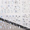 30 Sheet Aurora Star Nail Art Stickers Silver 3D Self-Adhesive Laser Line Nail Decals Holographic Sliver Nail Stickers for Shiny Design Acrylic Nail Supplies DIY Decoration for Women Girls