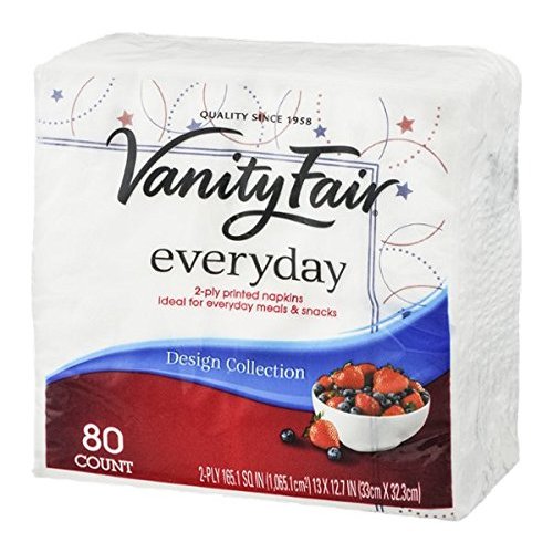 Vanity Fair 042000351300 dinner napkins, 33 x 32.3 cm