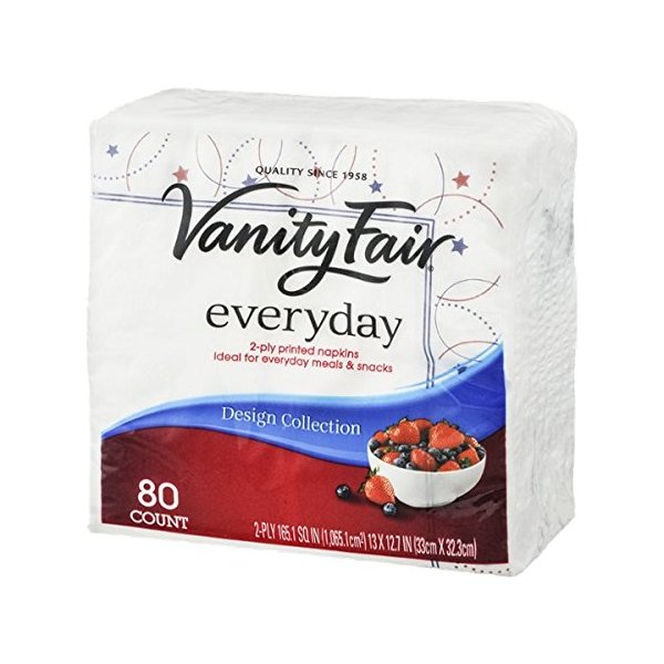 Vanity Fair 042000351300 dinner napkins, 33 x 32.3 cm