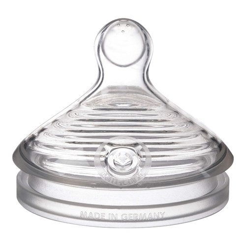 NUK Simply Natural Slow Flow Baby Bottle Nipples, 2 Pack