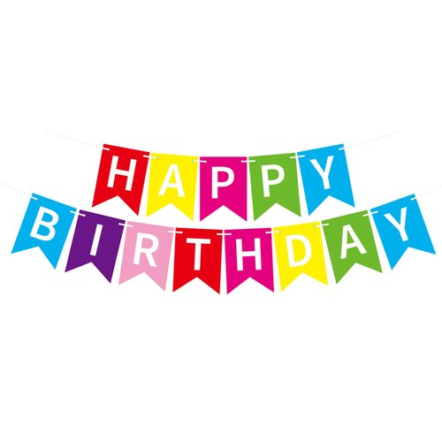 MEETINGU Rainbow Happy Birthday Banner, Colour Rainbow Birthday Party Decorations Color Birthday Sign Colour Happy Birthday Decorations Rainbow Birthday Party Supplies for Boys Girls Kids Baby Adults (Multicolour)