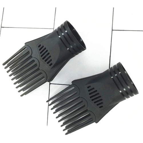 4Pcs Universal Hair Styling Nozzle and Comb Attachment - Plastic Hairdressing Salon Tool for Straightening, Detangling Fine, Curly, Natural Hair - Fashion Hair Dryer Blow Comb