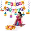 Joy Bang Diwali Decorations, Happy Diwali Banner, Diwali Decorations for Home, Diwali Decor, Deepavali Hanging Swirls, Diwali Greeting Party Favors Supplies