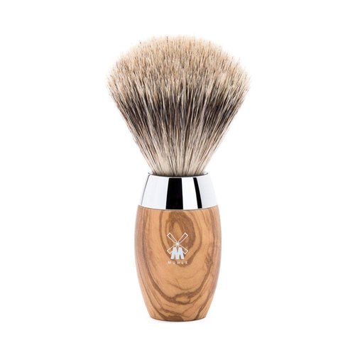 MÜHLE KOSMO Olive Wood Fine Badger Shaving Brush