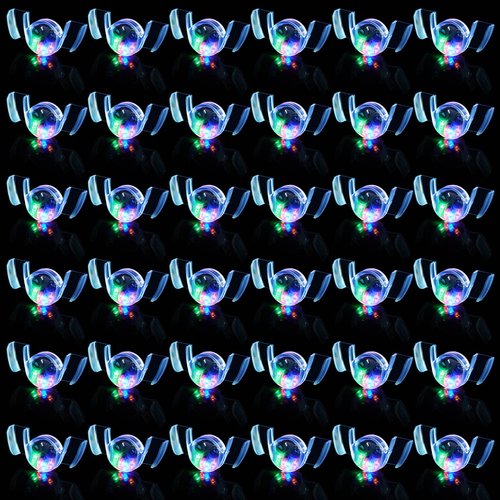 Lewtemi 4 Pcs Flashing Mouth Teeth Guard Light up Teeth Light up Mouthpiece Glow LED Party Favors for Halloween Rave Party Supplies Gift