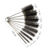 Pipe Cleaning Brush Set Stainless Steel Bristles, Stainless Steel Pipe Brush Steel Bottle Brush 9 Piece Variety Pack for Auto Parts, Bottles, Guns, Tubes, Etc.
