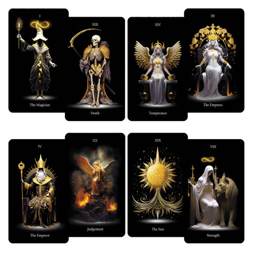 Tarot Cards, 78 Tarot Deck with Gold Edges, OriginalLost Soul Tarot Cards for Beginners and Experts with Guide Book and Gift Bag, Fortune Telling Game, Divination Tools for All Skill Levels.