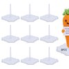 9Pcs Crochet Doll Stand,Emotional Support Pickle Base,Crochet Emotional Support Stands,Doll Stands,Doll Display Stand,Action Figure Stand,Home Decorative Showcase Holder(Clover)