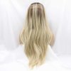 melody wig Brown/Blonde Wigs Synthetic Blonde Lace Front Wigs For Women Hair Heat Resistant Fiber Long Straight Hair Wigs Long Soft Hair Wigs …