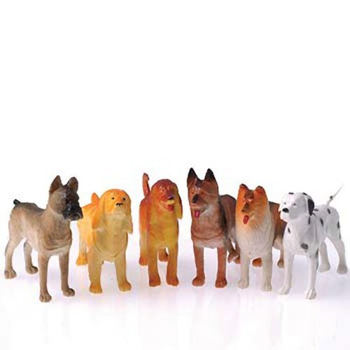 US Toy Toy Dogs Toy Figure (1 Dozen), 4" Long