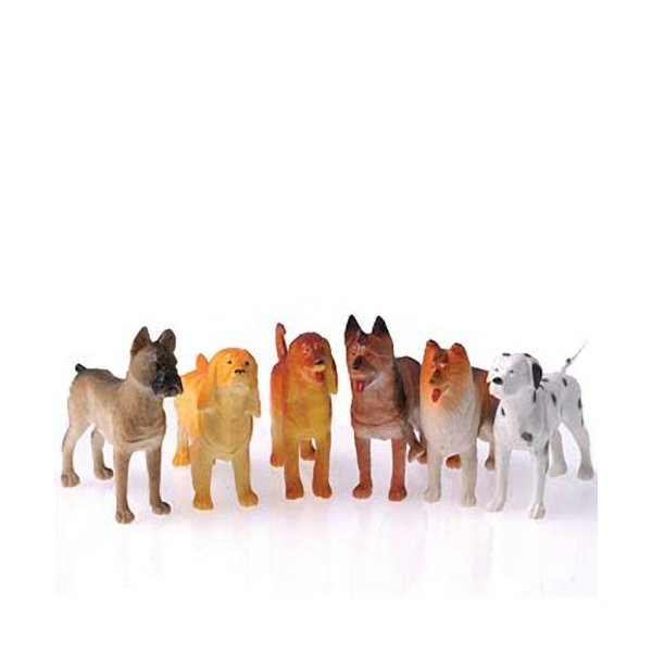 US Toy Toy Dogs Toy Figure (1 Dozen), 4" Long