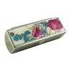 Houder Designer Lipstick Case with Mirror for Purse - Decorative Lipstick Holder with Gift Box - Velvet Lined - Protect Your Lipsticks in Style (Violets)
