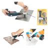 Antrader Double Head Metal Sheet Nibbler Cutter Hole Saw Drill Attachment Paperboard Package