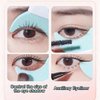 YRAKOZIN Multifunctional Eyeliner Stencils [4 PCS], Eye Makeup Tool Set[Wing Eyeliner Aid + Silicone Beauty Ruler] as Eyelash Shield/Eyebrow Shaping/Jaw Line/Lip Line for Beginners (Mint)