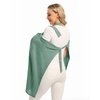 Wimst Muslin Nursing Cover Breastfeeding for Women, Soft and Breathable Breastfeeding Cover with Rigid Hoop for Nursing Apron (Roman Green)