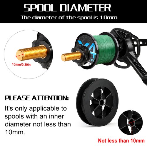 PLUSINNO Fishing Line Spooler with Unwinding Function, Fishing line Spooling Station Versatile for Both Thick & Thin Rods, Works with Spinning Reel, Cast Reel Without Line Twist-B