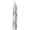 Dazzling Glitter & Silver Spiral Birthday Candles - 24ct Assorted Pack - Premium Quality, Long-Lasting & Elegant Design - Ideal for All Occasions