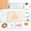 Auvewilo Wooden Geoboard with Rubber Bands, STEM Educational Toy for Spatial Reasoning and Fine Motor Skills Kids 3 Years+