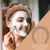 ACO-UINT 2 Pack Spa Headbands for Washing Face, Pearl Skincare Headbands Makeup Headband Sponge Face Wash Headbands, Terry Cloth Headbands Puffy Hair Band for Washing Face