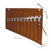 BucketBoss 70003 Tool and Wrench Set Roll with 11 Pockets in Brown