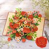 POPWOW Anniversary Pop Up Card, Floral Rose, Love You, Red Roses, Elegant 3D Greeting Cards, Ideal Gifts for Birthday, Mom, Sister, Aunt, Grandma, Daughter, Girl, Women 5x7