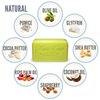 Marie Ernst 2-Pack, 4 Lemon Half Bar Soaps That Combine into 2 Full Lemon Verbena Bars, Shea Butter, Olive Oil, Aromatic Scented Lemongrass, Vegan Bath Soap for Men and Women