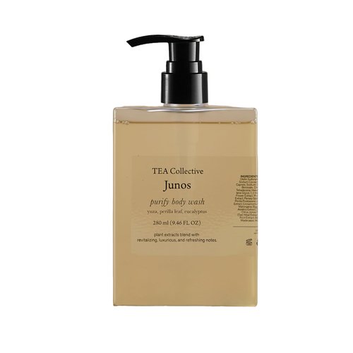 TEA Collective Junos Purify Body Wash | Yuzu, Perilla Leaf, Eucalyptus | 9.46 Fl Oz | Product of Korea