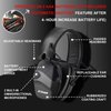 ZOHAN EM054 Electronic Ear Protection for Shooting Range with Sound Amplification Noise Reduction, Ear Muffs for Gun Range (Black)