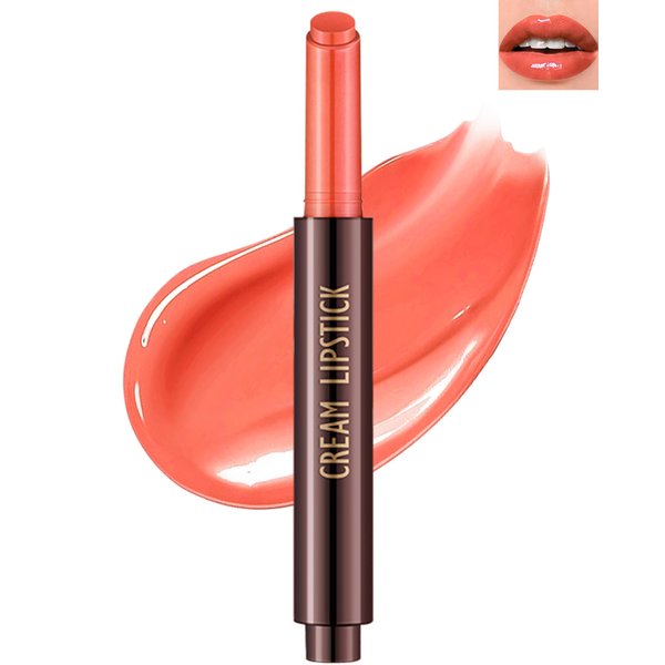 Hydrating Shimmer Lipstick,Moisturizing Jelly Lip Gloss,High Shine Dew Tinted Lipstick,Long Lasting Waterproof Tint Lip Balm Plumping Lip Stain,Non Sticky Glossy Butter Blam, Makeup Gift for Women-07#