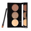 Brow Bar To Go by Gerard Cosmetics (Medium to Ebony) | Brow Trio Kit with Brow Powder, Brow Wax, and Angled Brush | Eyebrow Powder Dark Brown | Cruelty Free & Made in the USA