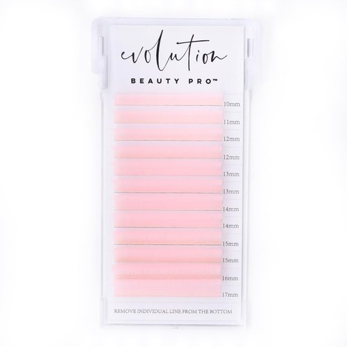 Colored Lash Extensions Easy Fanning Mixed Tray 10-17mm (Neon Baby Pink)