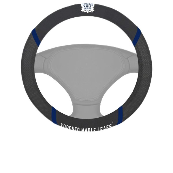 FANMATS 16985 Toronto Maple Leafs Embroidered Steering Wheel Cover