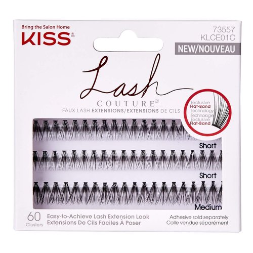Kiss Lash Couture Faux Lash Extensions Short/Medium (Pack of 3)