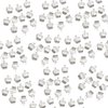JERCLITY 100 Pieces 3D Silver Alloy Crown Nail Charms Studs Crown Diamonds Nail Art Nail Jewels Set Crown Nail Studs Clear Crystals Manicure Jewelry for Women Girls (0.35inchx0.39inch)