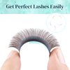 Light Brown Lash Extension Volume Eyelashes Extensions 0.05 C 15-20mm Lash Tray Individual lash Extensions Classic Lash Extensions Soft Matte Black Single Lashes for Professional Salon Use