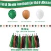 First Down Football Birthday Party Baby Highchair Banner First Birthday Football Backdrop for Boy 1st Birthday Football Party Decorations Football Party Favors Football Theme Birthday (Football)