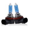 Flygun 2 PCS H11 Car Halogen Bulbs, Ultra White Light Bulbs, 12V 100W Front Fog Light Bulbs, Super Bright High Beam Low Beam Bulbs Auto Lights Universal for Most Cars, Trucks, SUVs (White)