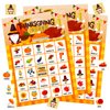 WhatSign Thanksgiving Bingo Games for Kids Adults 26 Players Gnome Thanksgiving Bingo Cards Happy Thanksgiving Party Games Bingo Cards Fall Autumn Thanksgiving Activities Classroom Family Party Favors