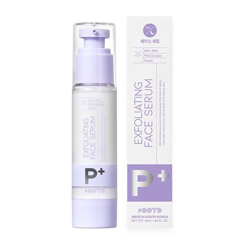 AHA BHA Serum Korean Overnight Face Serum, Acne Serum for Oliy & Sensitive Skin, Exfoliating Face Serum P.M, AHA BHA PHA, Papain, Cell Turnover Refine Serum Cream 50g