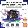 SHASHIBO Meow Wolf- Shape Shifting Box - Award-Winning, Patented Magnetic Puzzle Cube w/ 36 Rare Earth Magnets - Fidget Transforms Into Over 70 Shapes (Glowquarium)