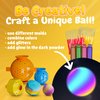 BFB DIY Super Bouncy Balls Kit - Make Your Own Ball Science Kits, Crystal Powder Girls & Boys Crafts Set, Multi-Colored Glow in the Dark DIY Kids Projects - DIY Bouncy Ball Kit Crafts for Boys & Girls