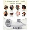 BEAUTLOHAS. Scalp Massager Shampoo Brush, Scalp Scrubber with Soft Silicone Bristles, Scrubber Scalp Exfoliator for Dandruff Removal，Hair Grouth,Wet Dry Hair Massager Brush for All Hair (Gray)